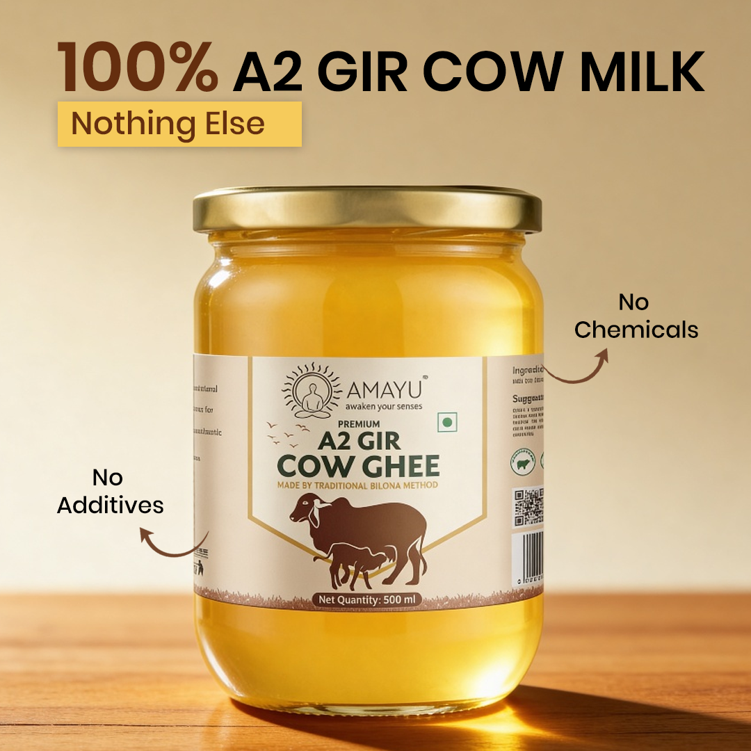 Amayu Premium A2 Gir Cow Ghee 500ML