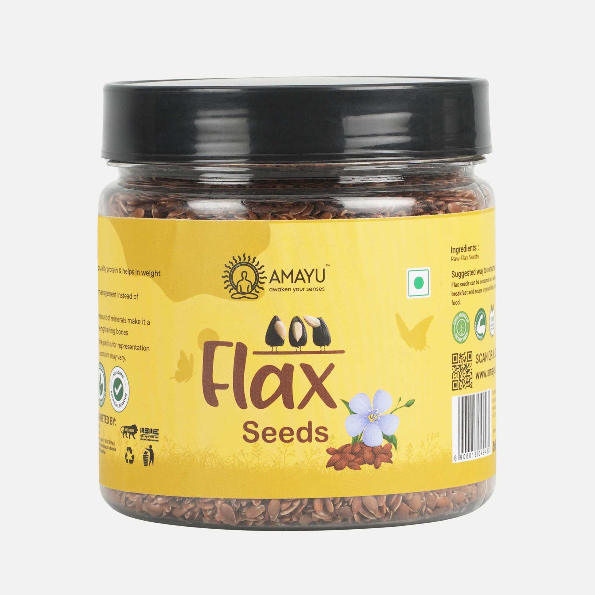 AMAYU Pumpkin Seeds And Flax Seeds Combo