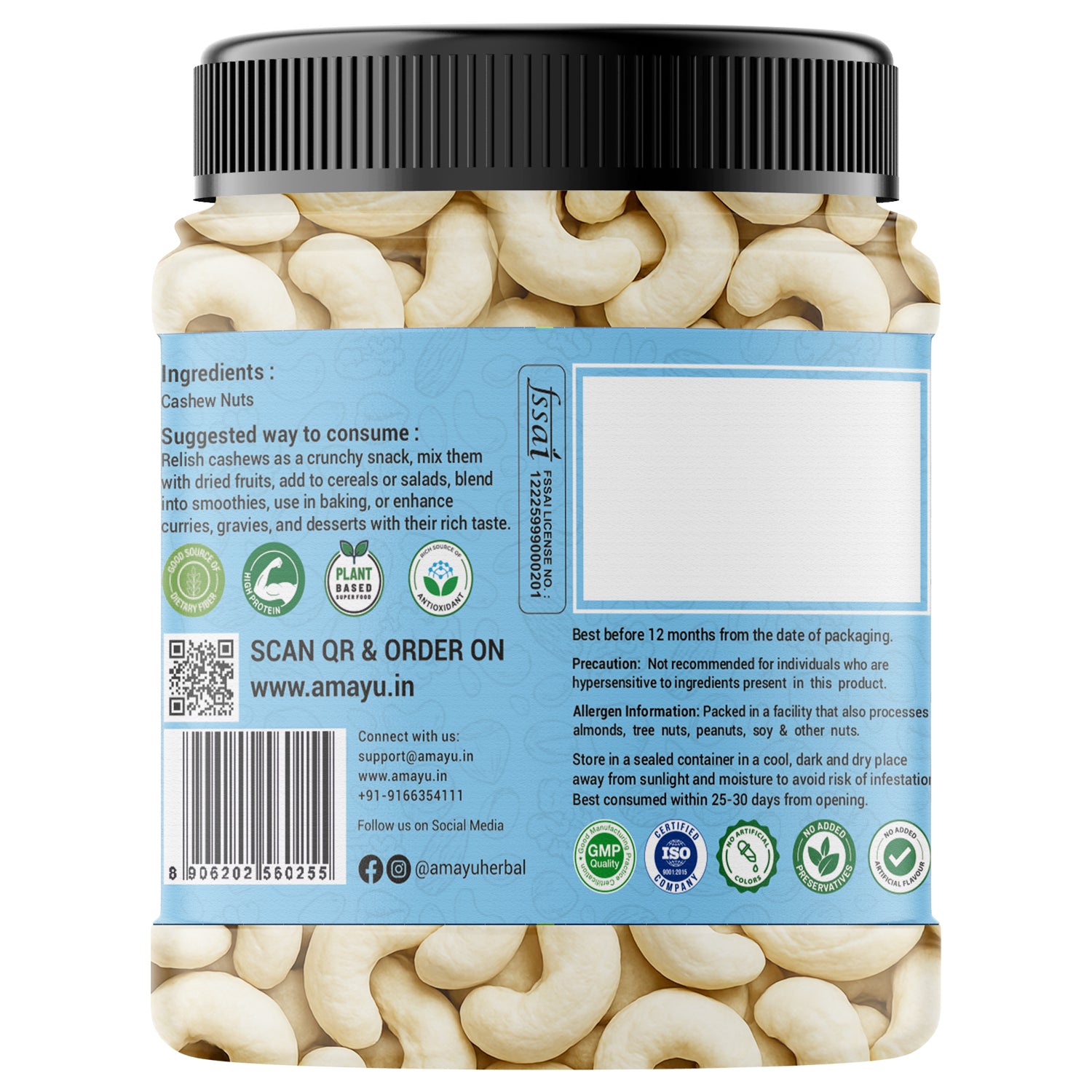AMAYU Whole Cashews