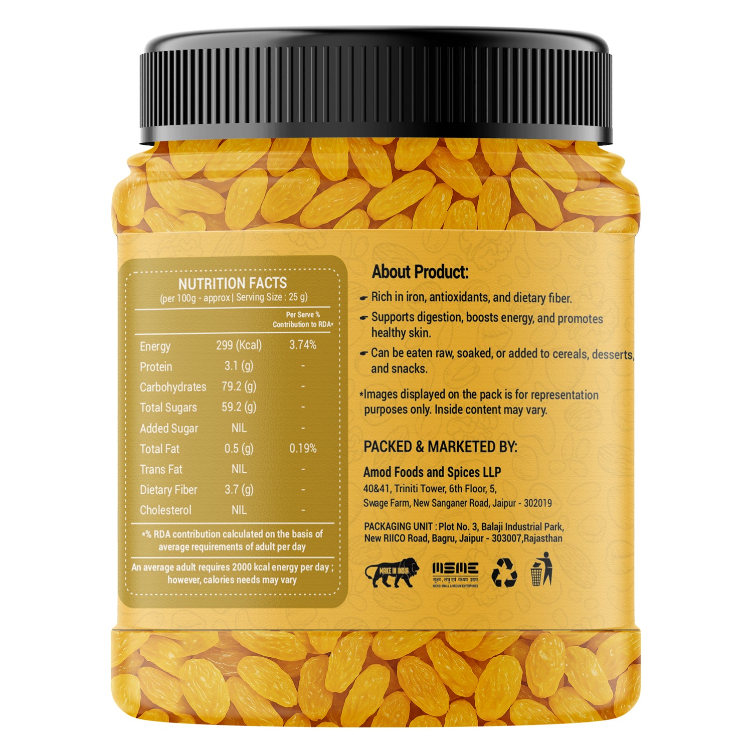 AMAYU Golden Raisins