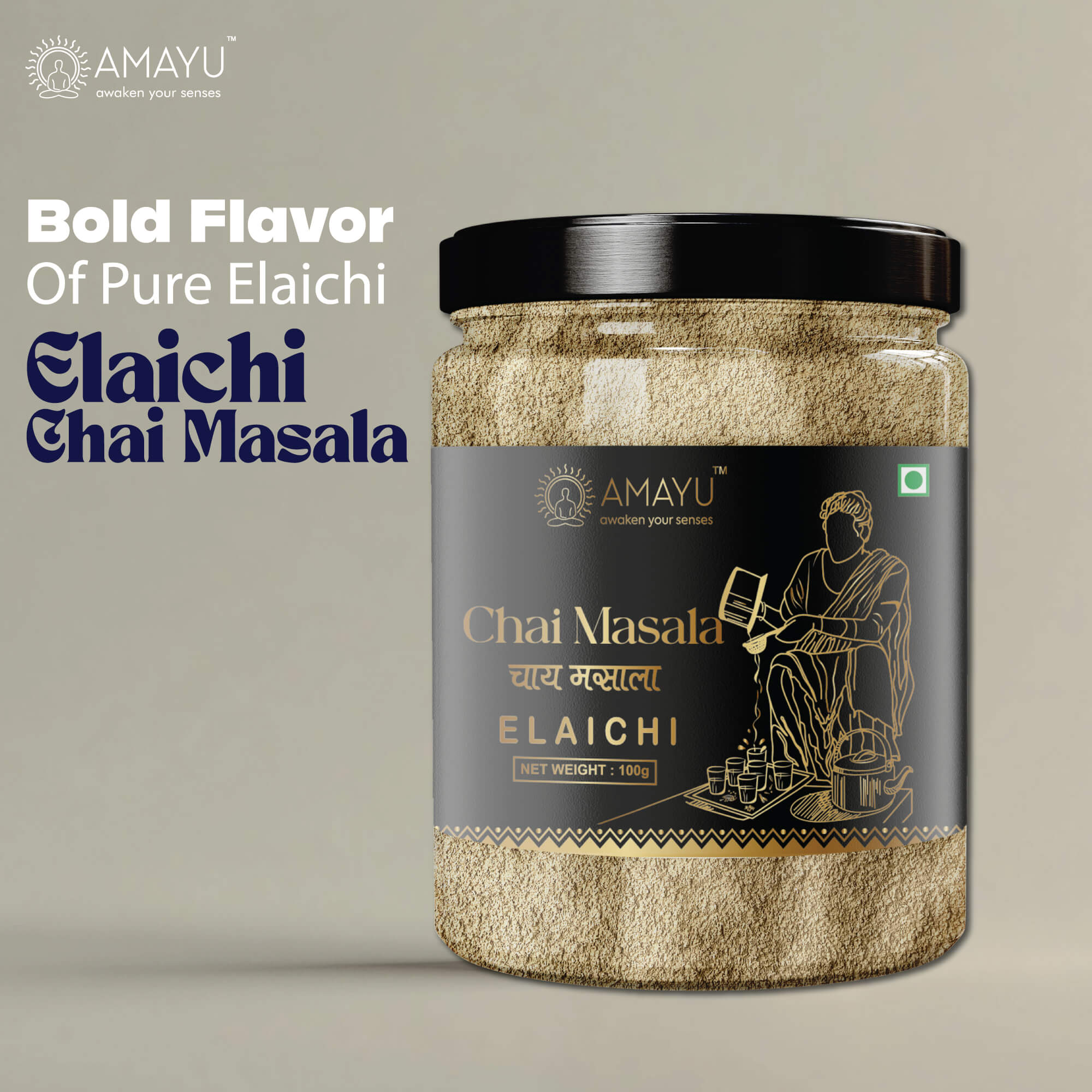 AMAYU Elaichi Chai Masala 100G