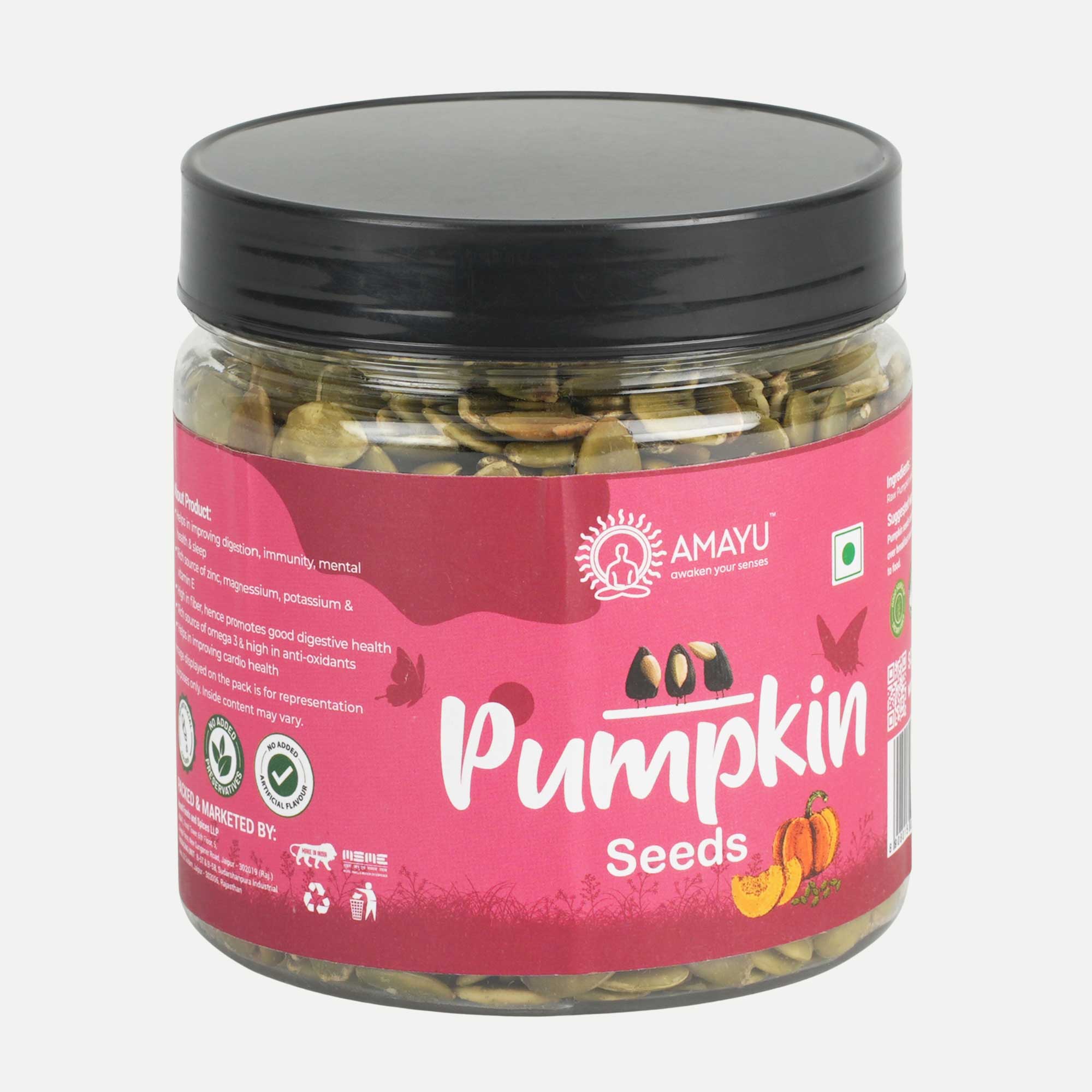 AMAYU Chia Seeds, Pumpkin Seeds And Flax Seeds Combo