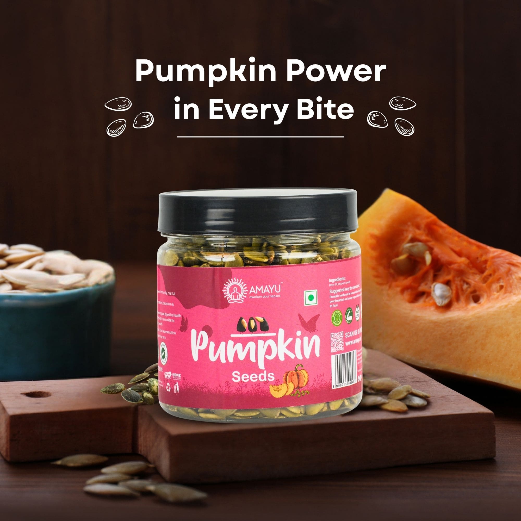 AMAYU Pumpkin Seeds And Sunflower Seeds Combo