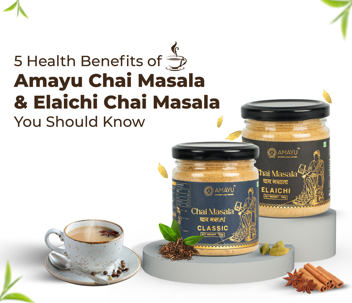 AMAYU Classic Chai Masala: The Secret to Flavorful, Healthy Indian Tea Every Morning