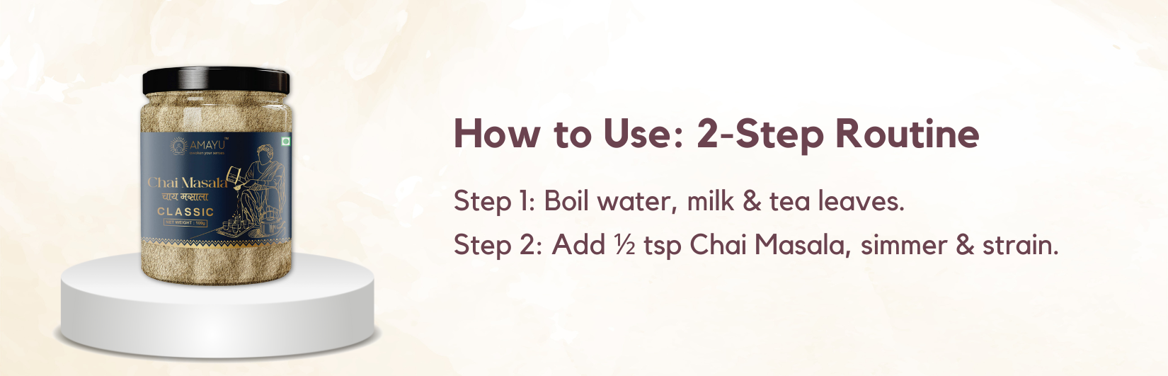AMAYU Classic Chai Masala 100G - Desktop Image 1