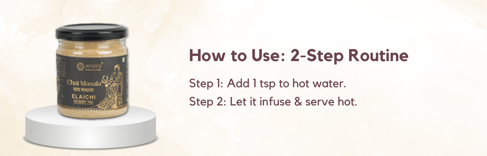 AMAYU Elaichi Chai Masala 100G - Desktop Image 1