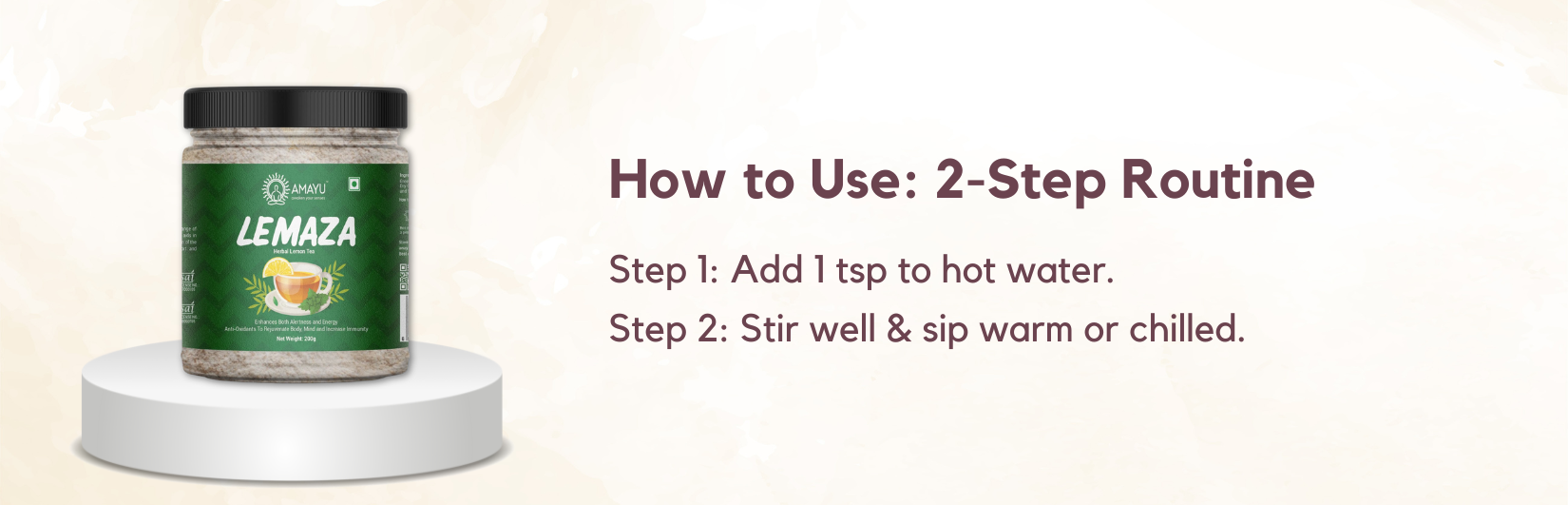 Amayu Lemaza Lemon Tea 200g - Desktop Image 1