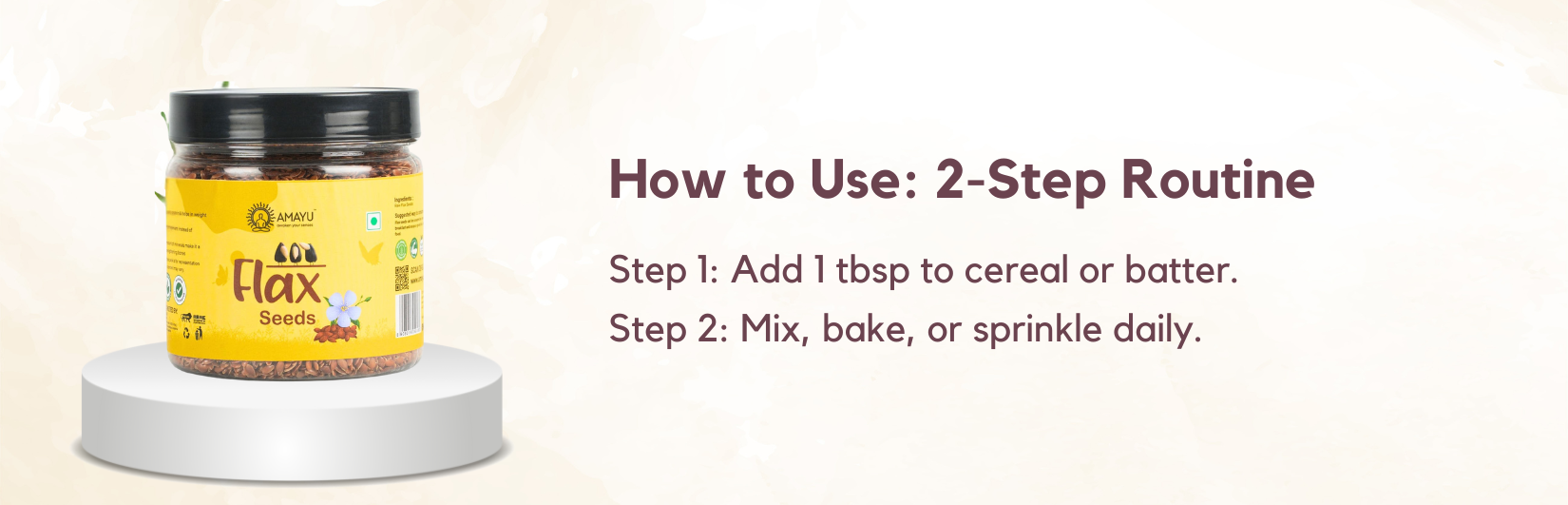 Amayu Flax Seeds - Desktop Image 1