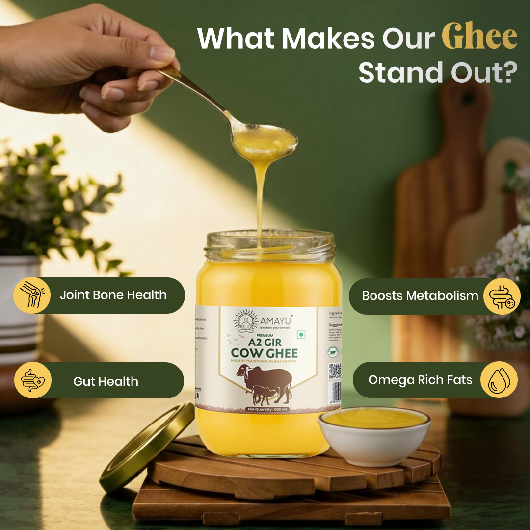 Amayu Premium A2 Gir Cow Ghee 500ML