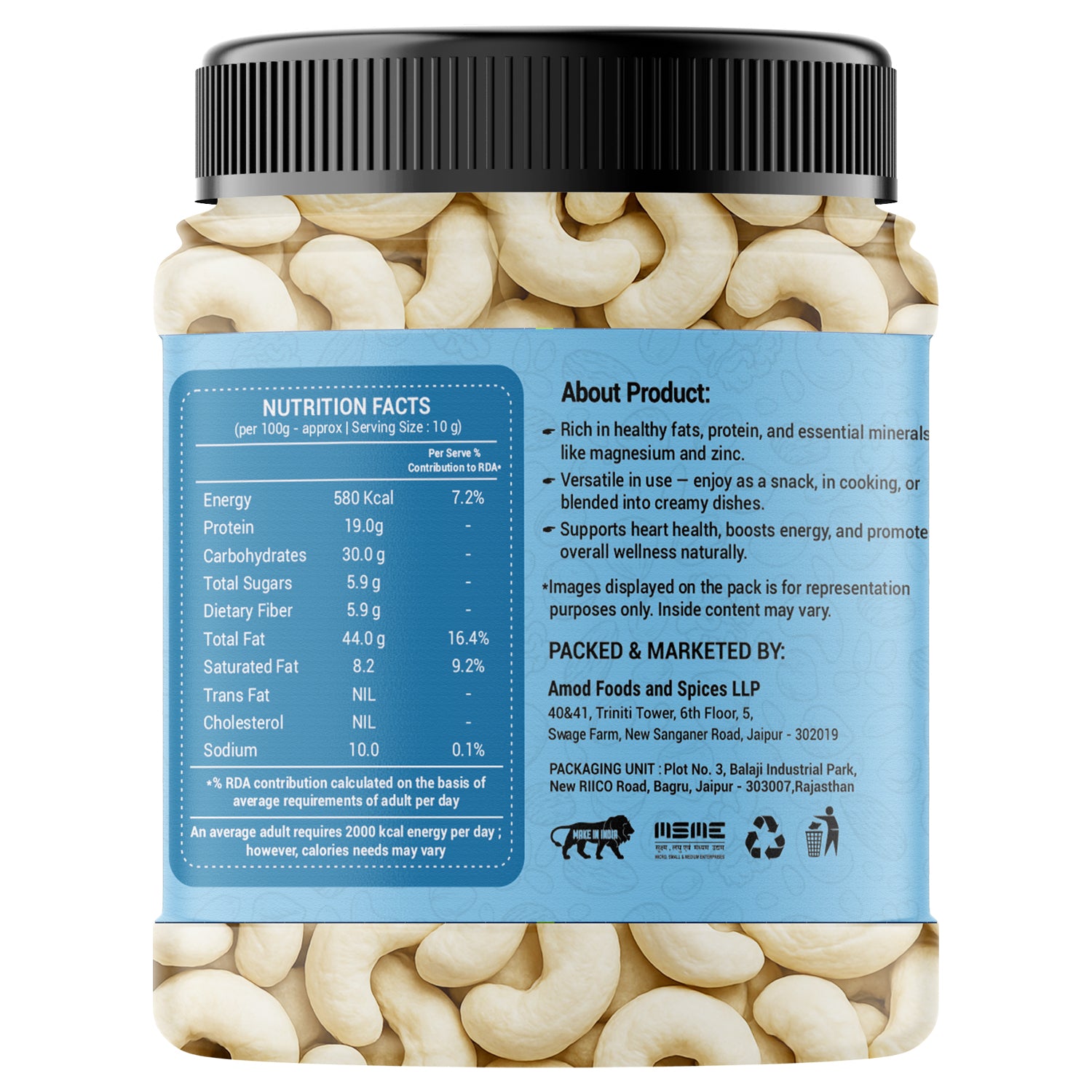AMAYU Whole Cashews
