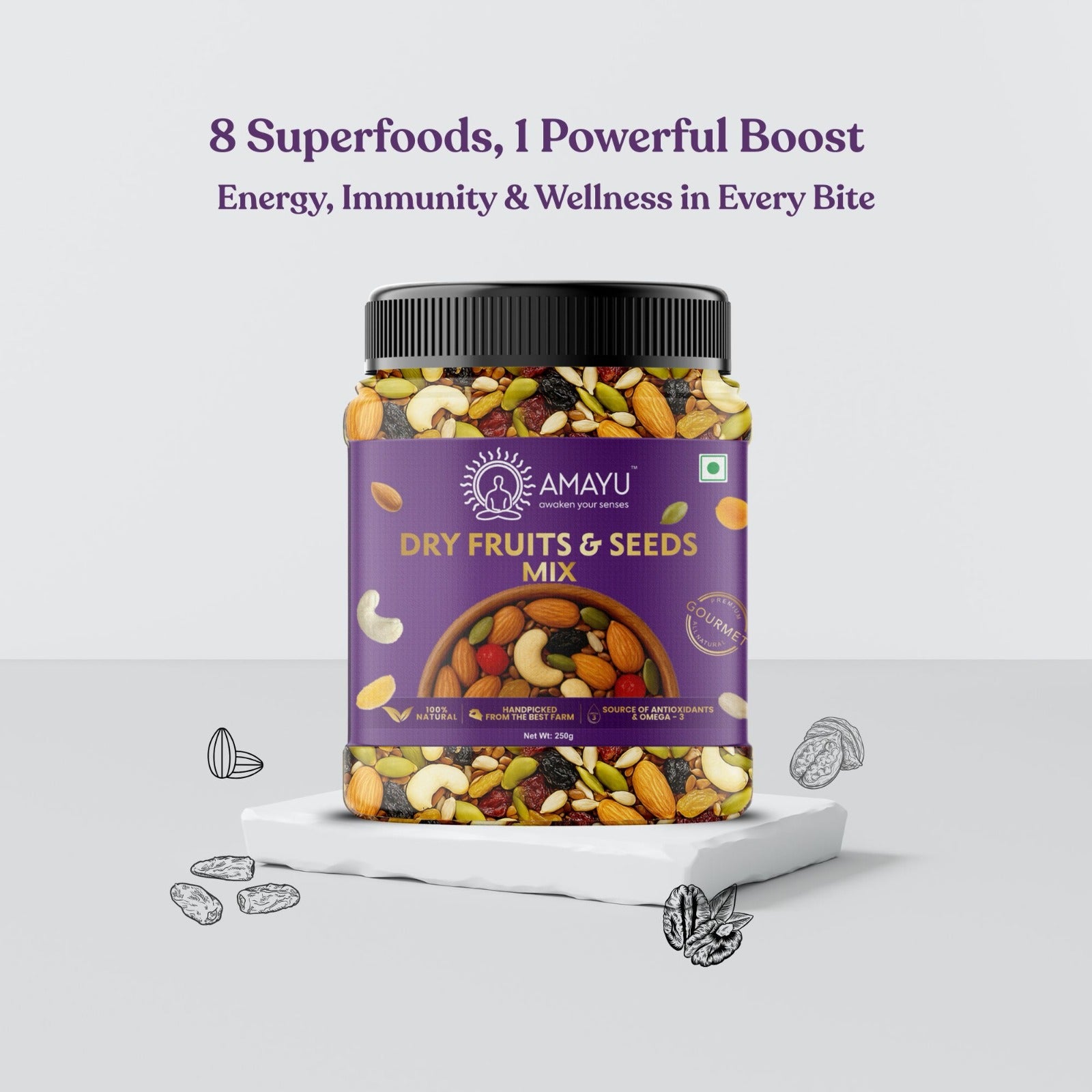 Amayu Dry Fruits & Seeds Mix