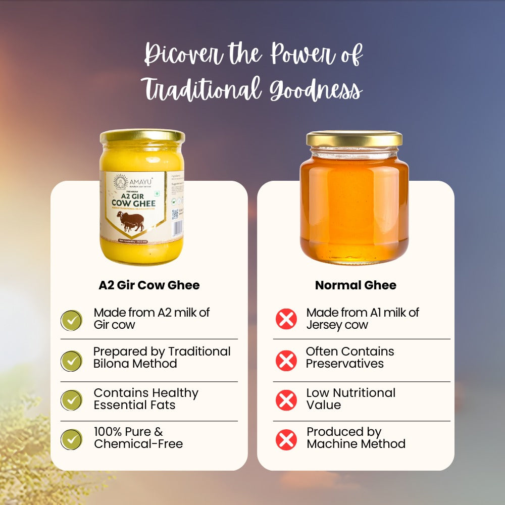 Amayu Premium A2 Gir Cow Ghee 500ML